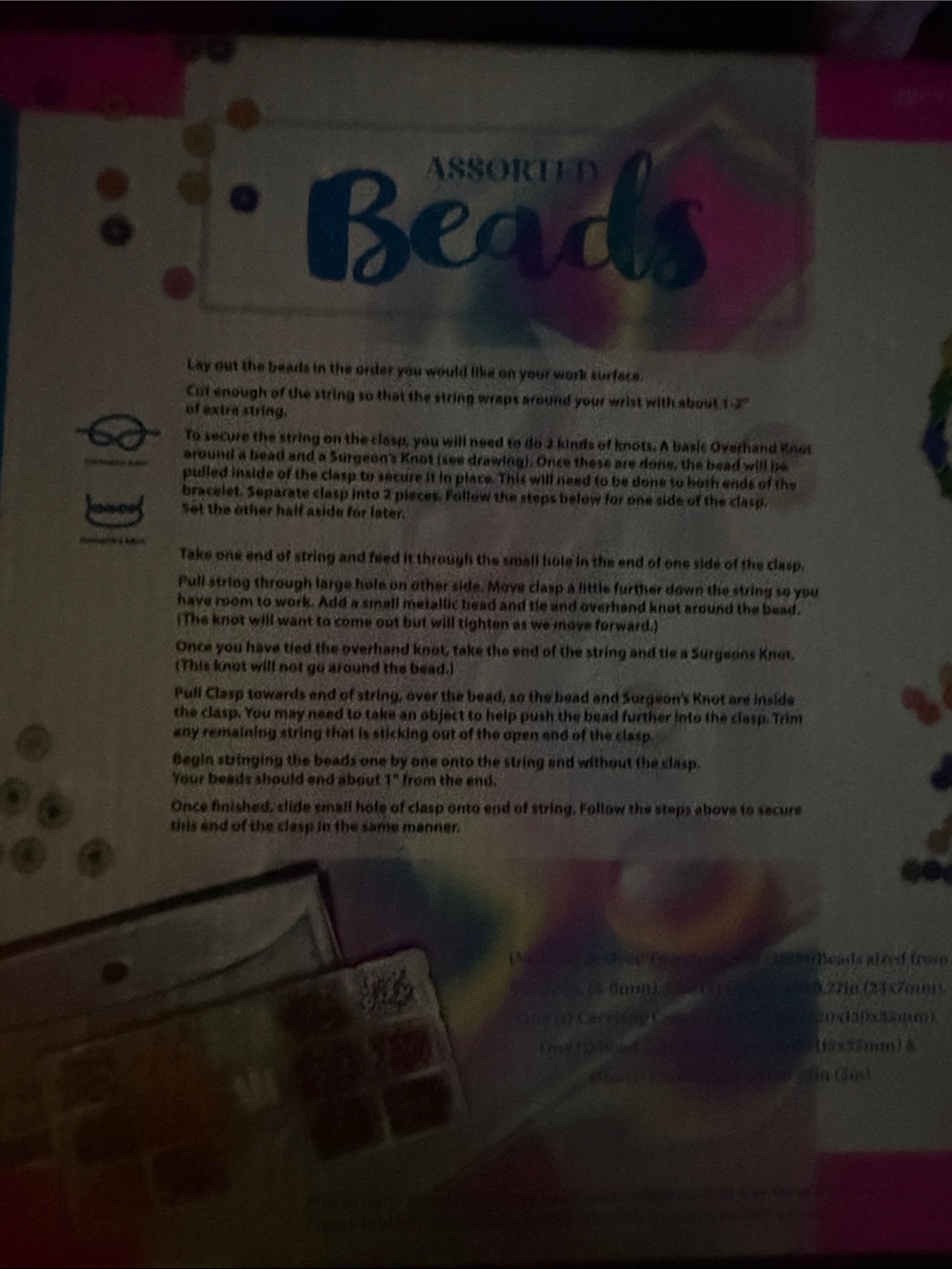 Assorted Beads Craft Kit - Multi Color - Picture 2 of 3